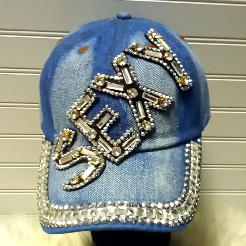 SEXY Bling 💎 Denim Baseball Cap